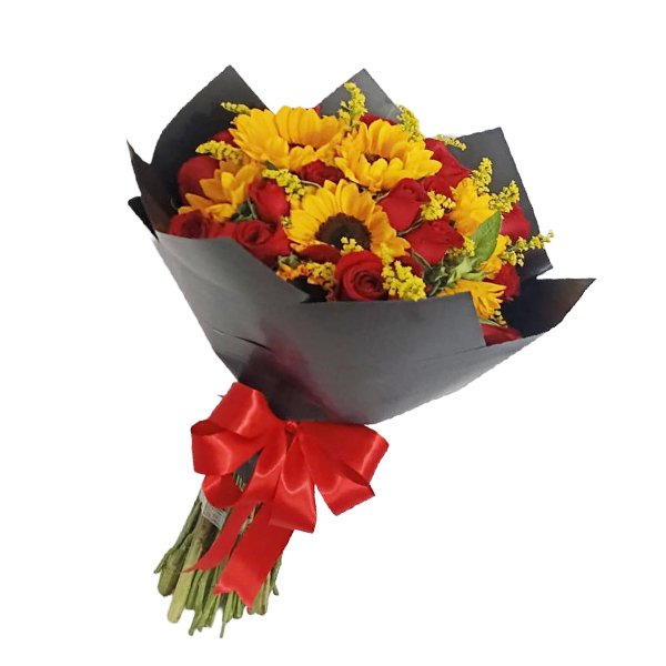Ramo Fuego y Sol / flores amarillas